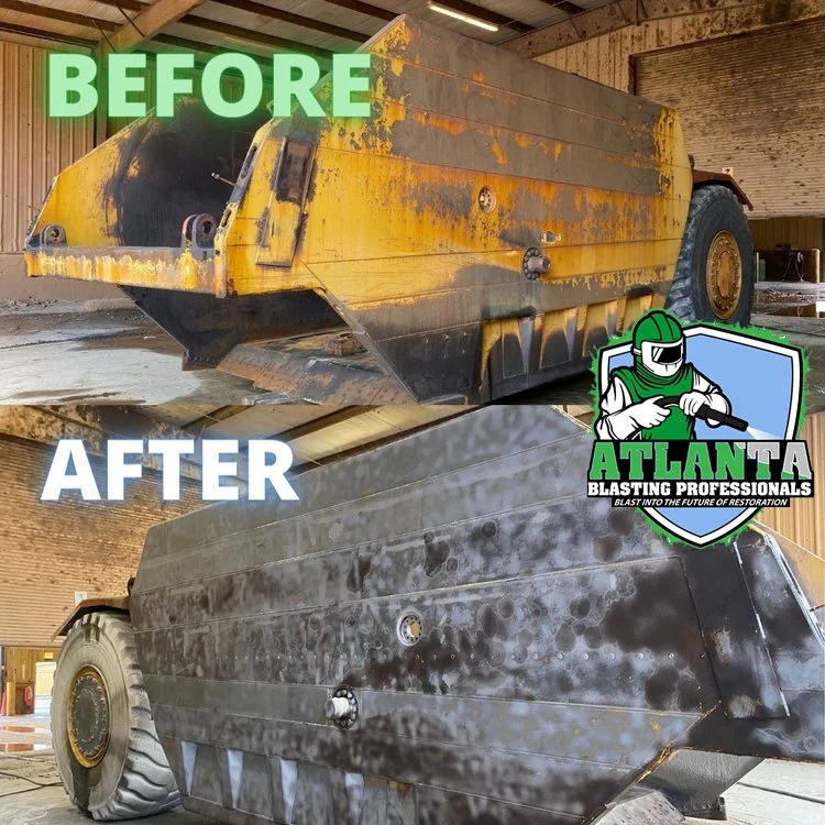 DUSTLESS BLASTING THE DIFFERENCE IS CLEAR