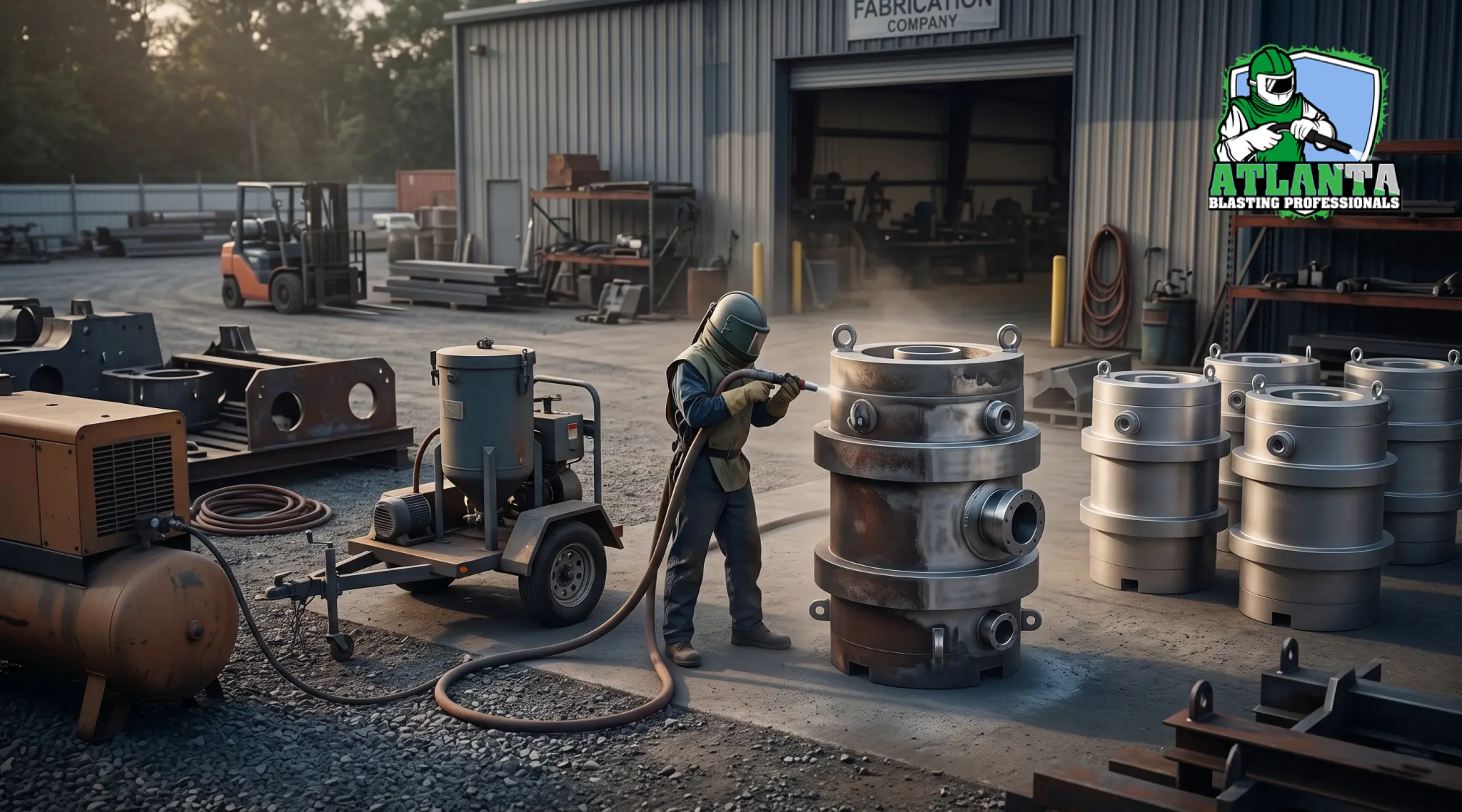 Mobile Sandblasting Helped a Metal Fabrication Company