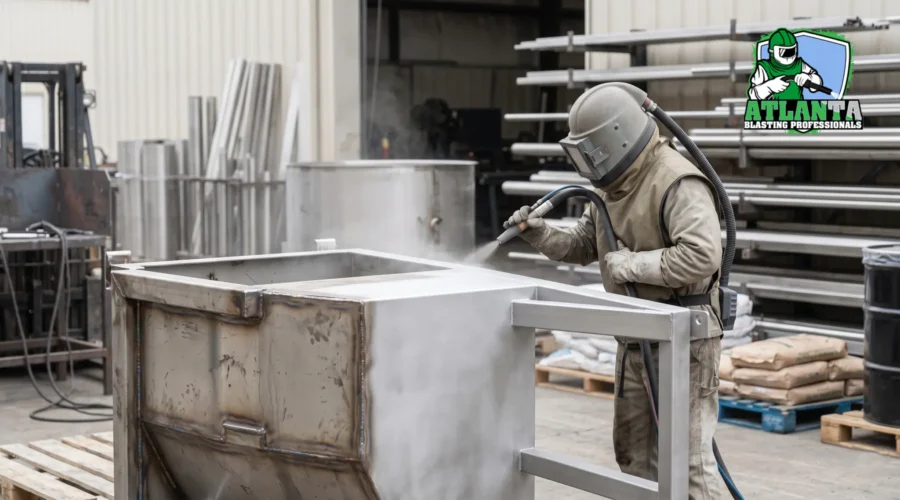 Sandblasting Stainless Steel Surfaces